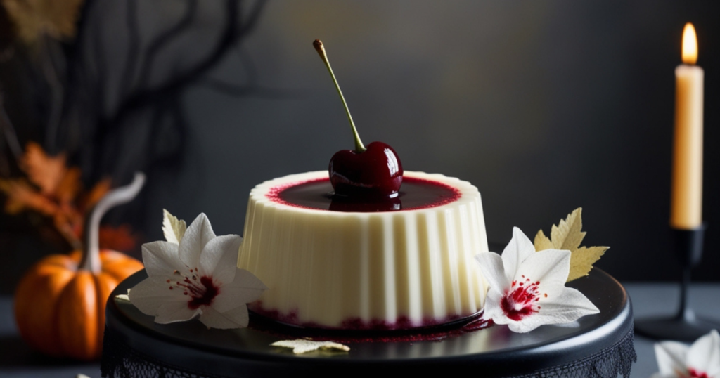 Panna Cotta Œil Ensanglanté IG Bas pour Halloween