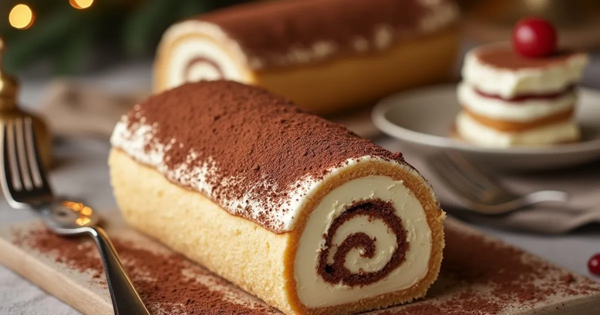 bûche tiramisu