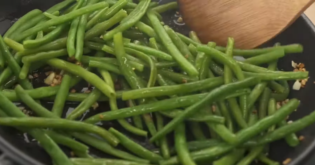 Haricots verts sautés