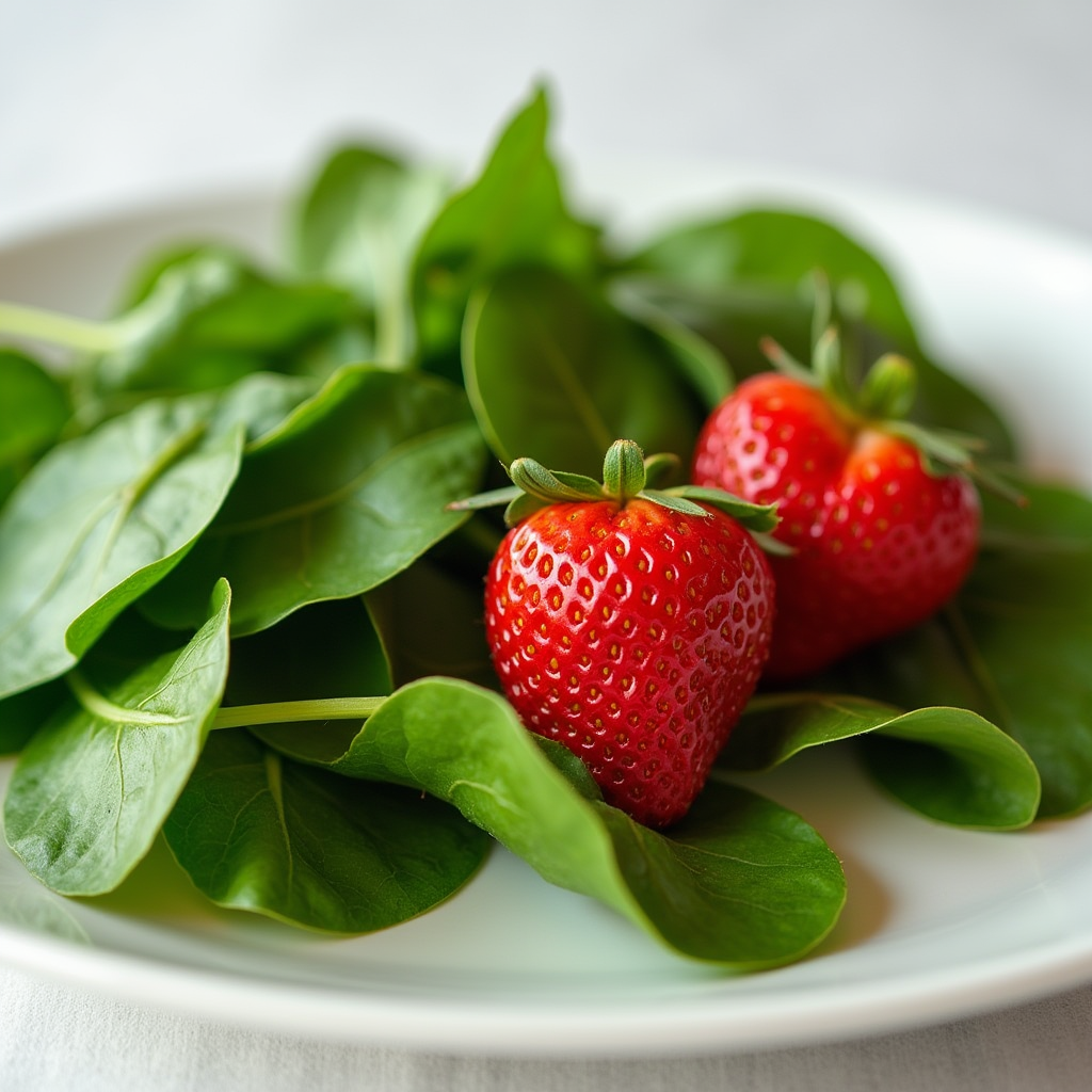 Épinards et Fraises
