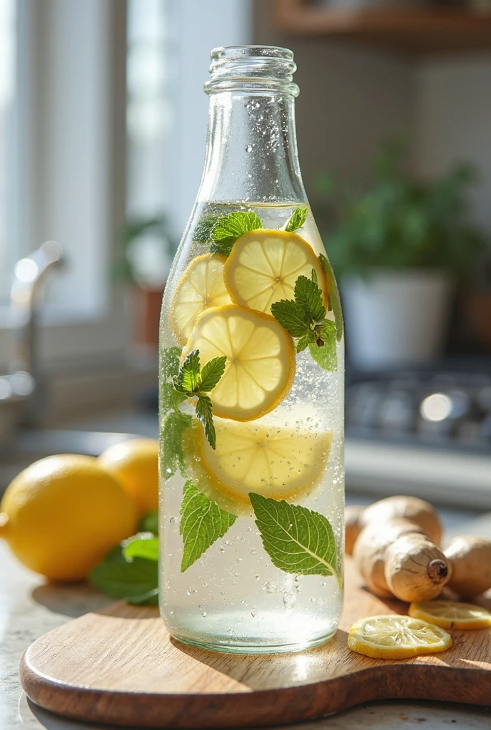 Boisson n°1 – Eau Infusée Citron-Gingembre-Menthe