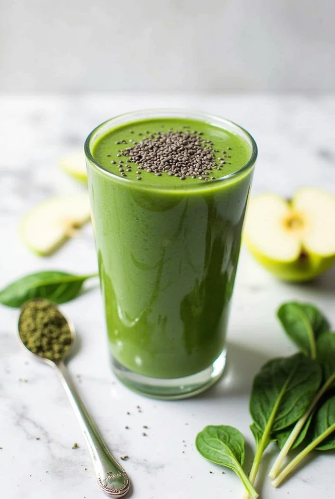 Smoothie Vert Détox à la Spiruline