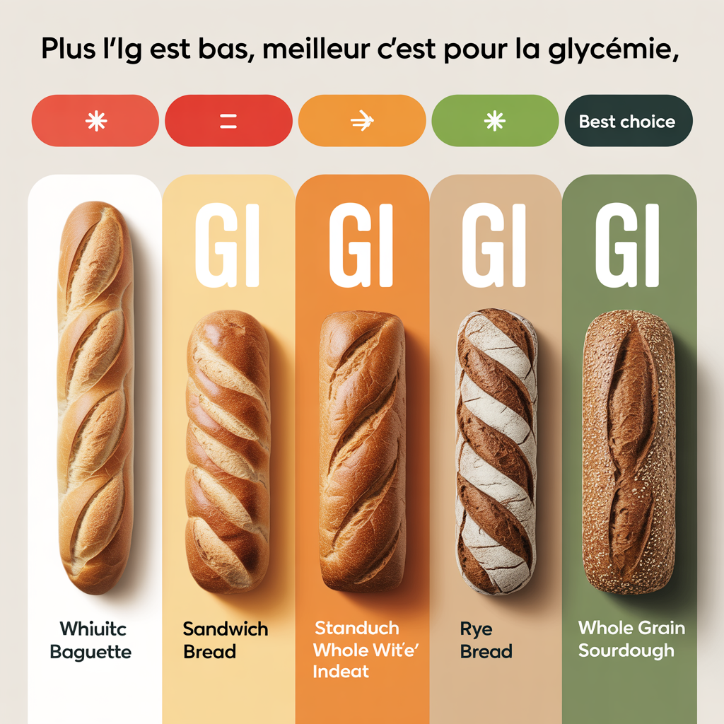 quel est le pain le moins sucre pour un diabétique