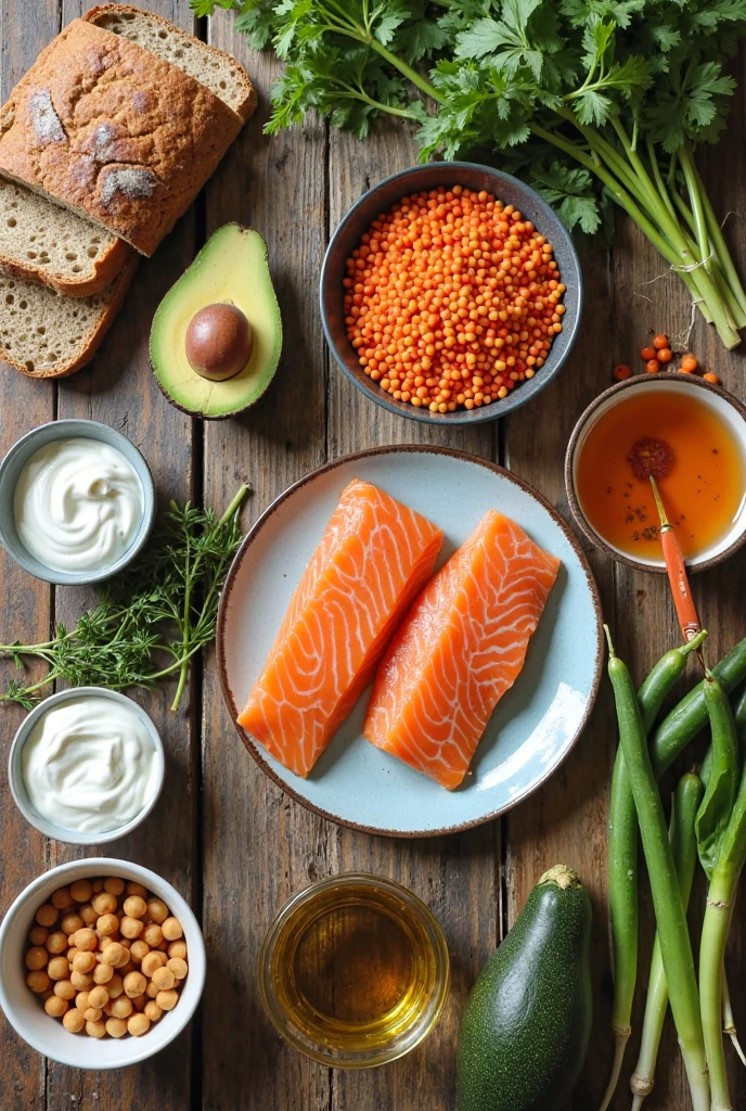 Ingrédients – Menu Anti-Cholestérol Facile et Équilibré