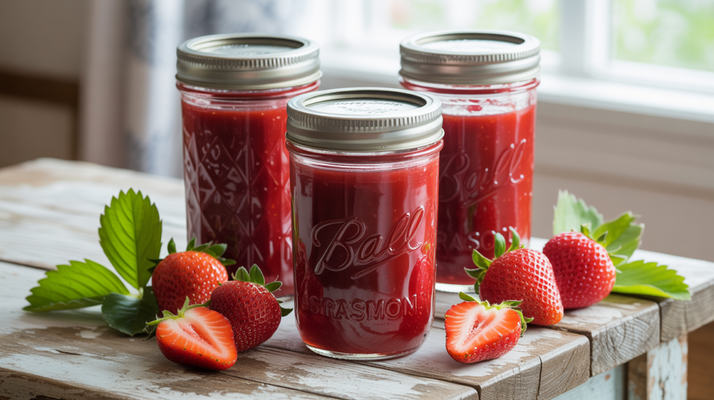Recette confiture allégée pour diabétique aux fraises - pots de confiture maison sans sucre ajouté