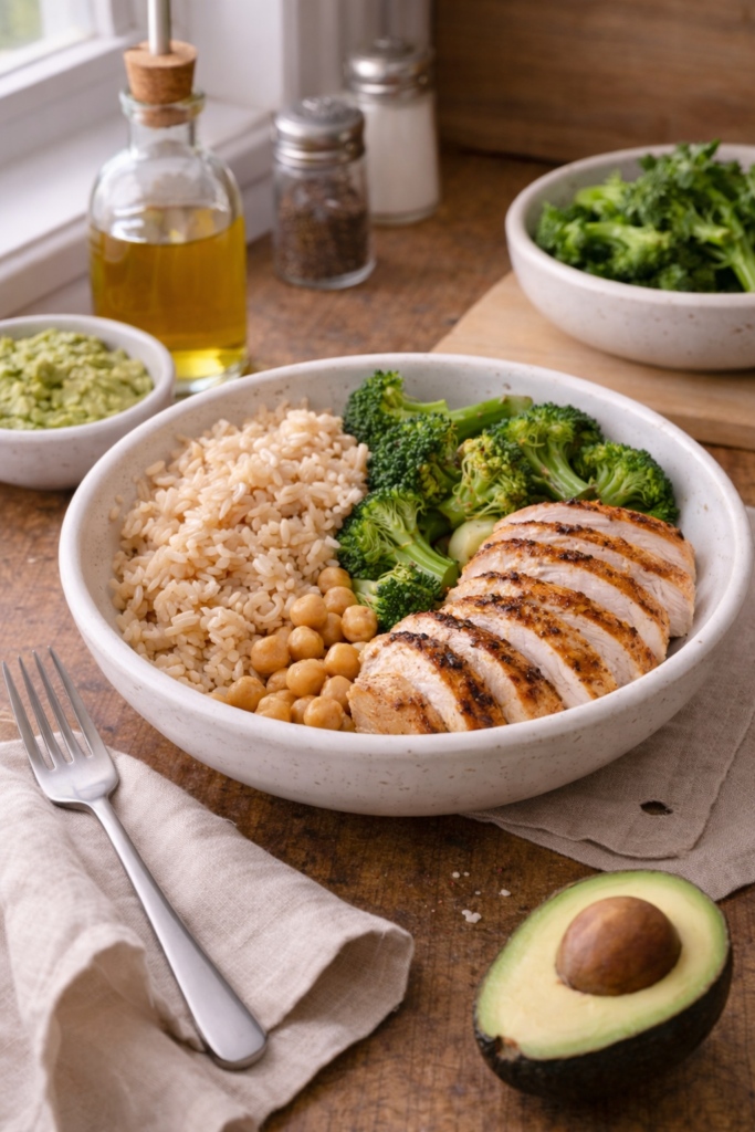 repas simple pour une alimentation saine