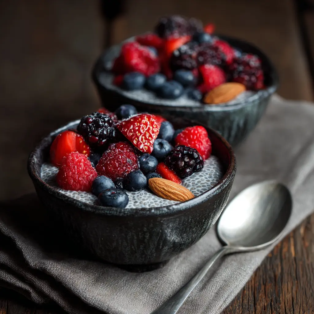pudding graines chia healthy