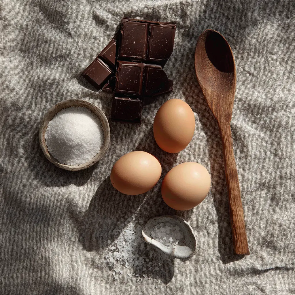 Ingrédients mousse chocolat IG bas : chocolat 85%, œufs, érythritol, vanille