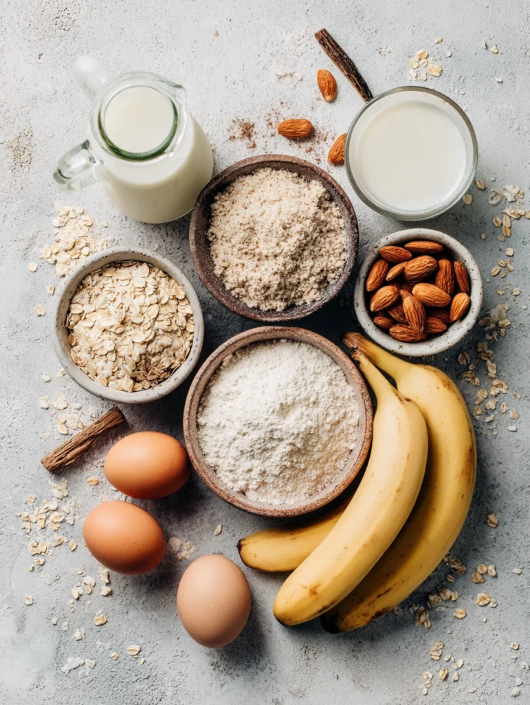 Ingrédients pancakes IG bas