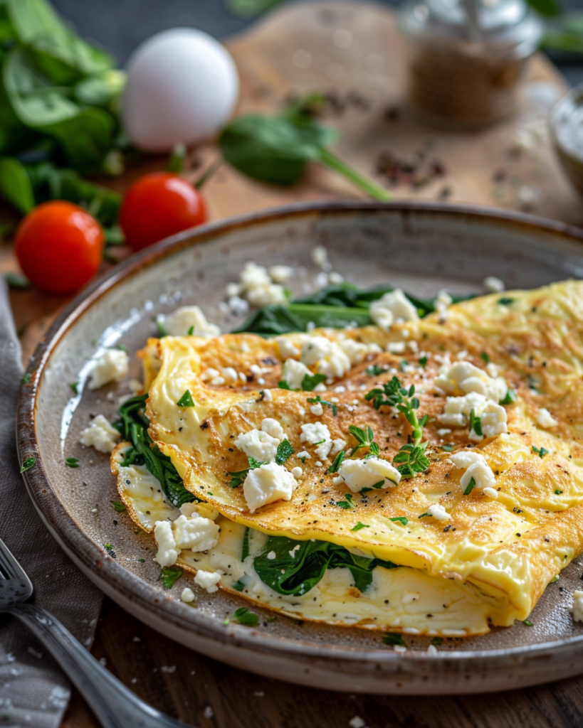 omelette légumes IG bas